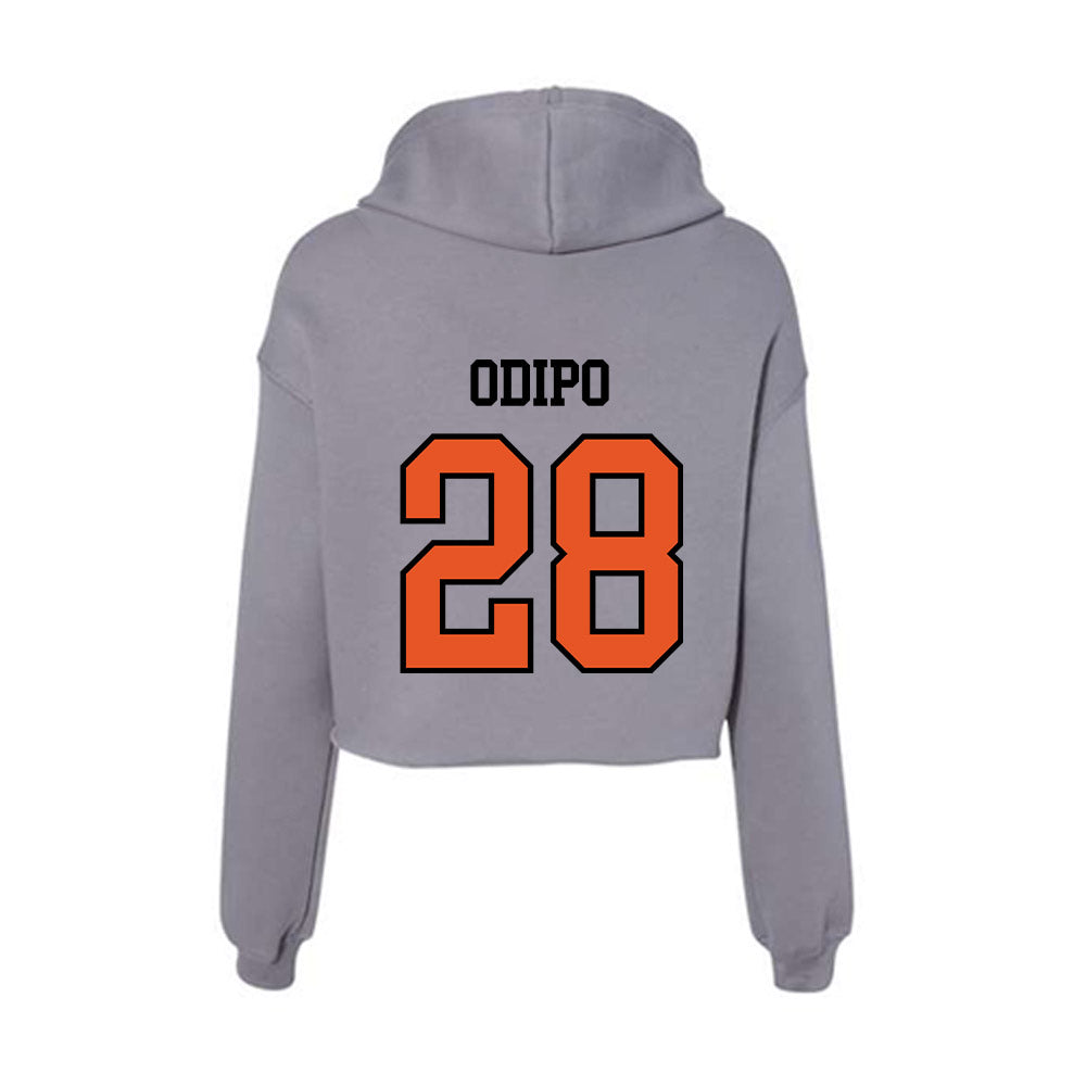 Pacific - NCAA Men's Soccer : Joseph Odipo - Women's Crop Fleece Hoodie-1