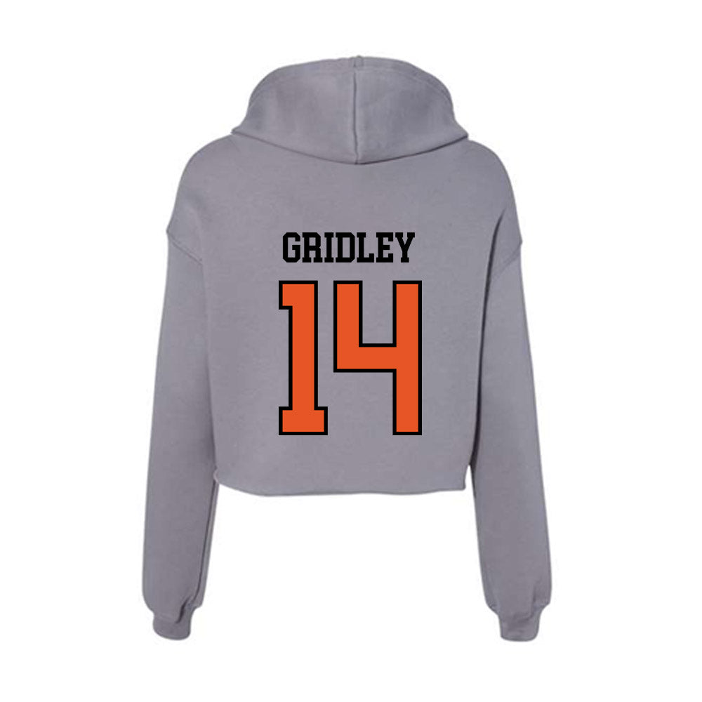 Pacific - NCAA Women's Volleyball : Ella Gridley - Women's Crop Fleece Hoodie-1