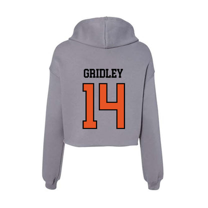Pacific - NCAA Women's Volleyball : Ella Gridley - Women's Crop Fleece Hoodie-1