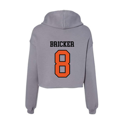 Pacific - NCAA Softball : Amanda Bricker - Women's Crop Fleece Hoodie-1