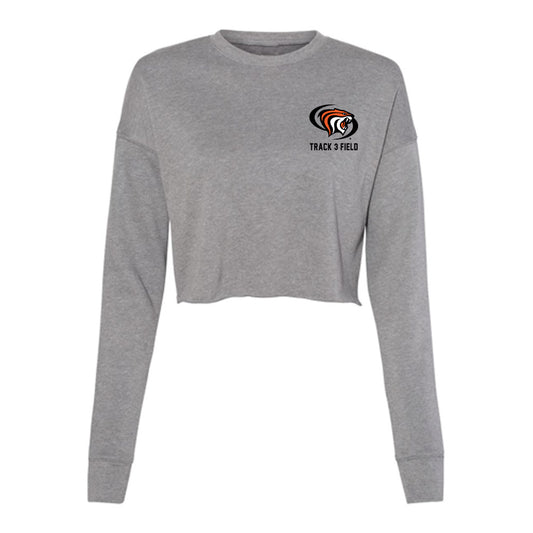 Pacific - NCAA Women's Track & Field : Winisha Steele Michael - Women's Cropped Crew Fleece-0