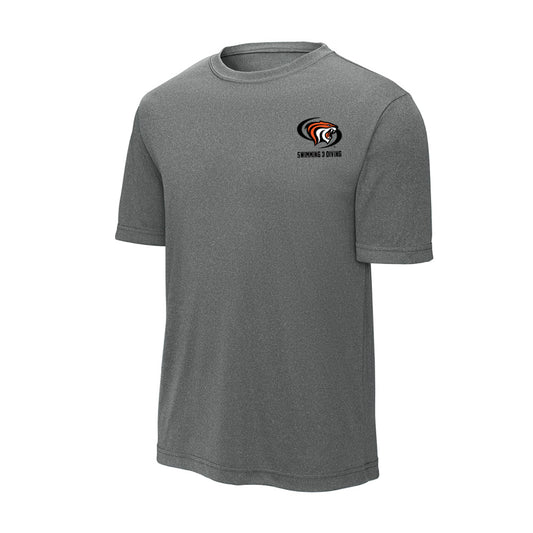 Pacific - NCAA Men's Swimming & Diving : Garrett Taylor - Activewear T-Shirt-0