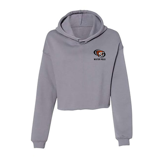 Pacific - NCAA Men's Water Polo : Brody Biedermann - Women's Crop Fleece Hoodie-0