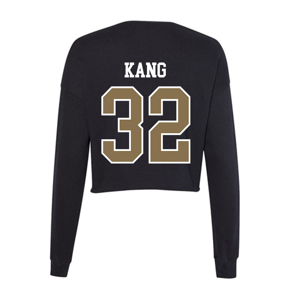 Bryant - NCAA Men's Soccer : Henry Kang - Women's Cropped Crew Fleece-1