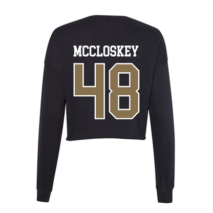 Bryant - NCAA Men's Lacrosse : Jack MCCLOSKEY - Women's Cropped Crew Fleece-1