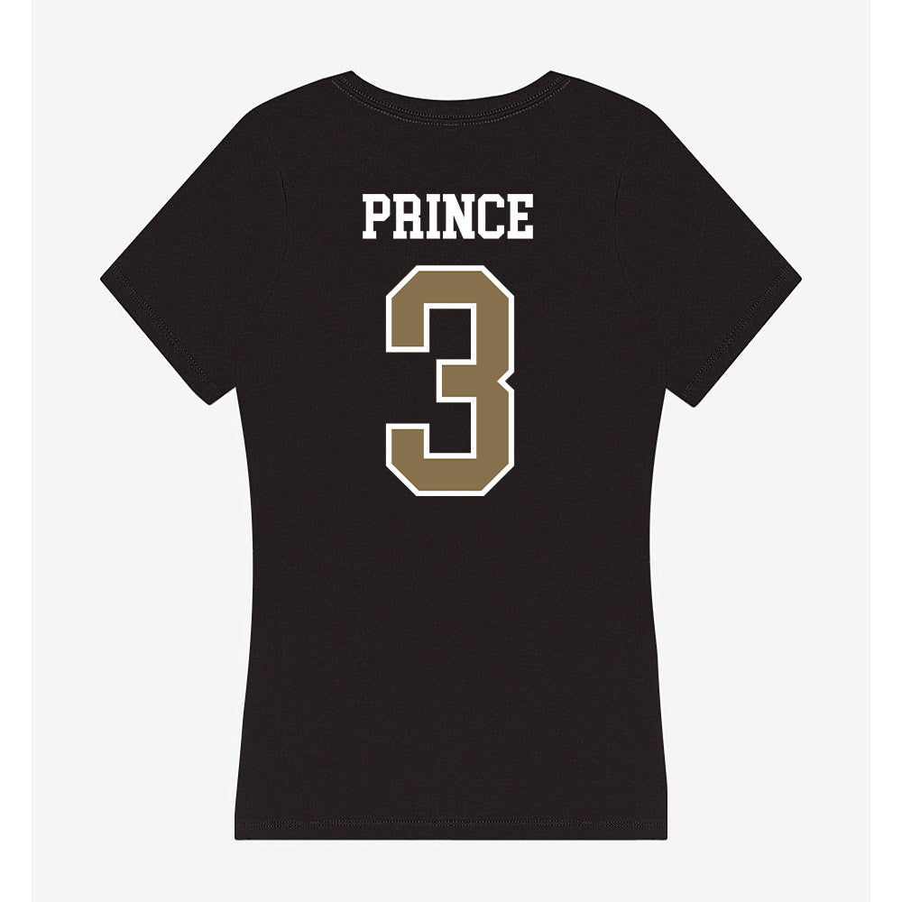 Bryant - NCAA Baseball : Dylan Prince - Women's V-Neck T-Shirt-1