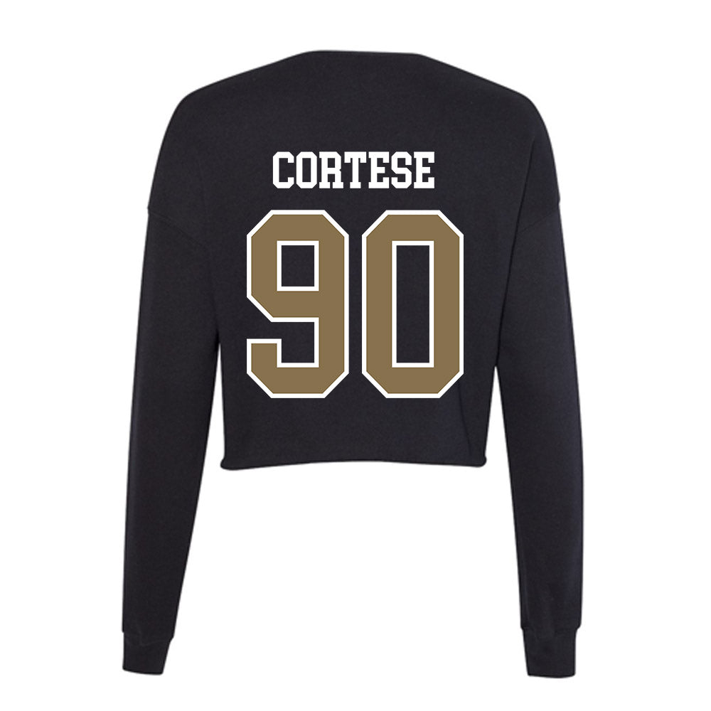 Bryant - NCAA Football : Joe Cortese - Women's Cropped Crew Fleece-1
