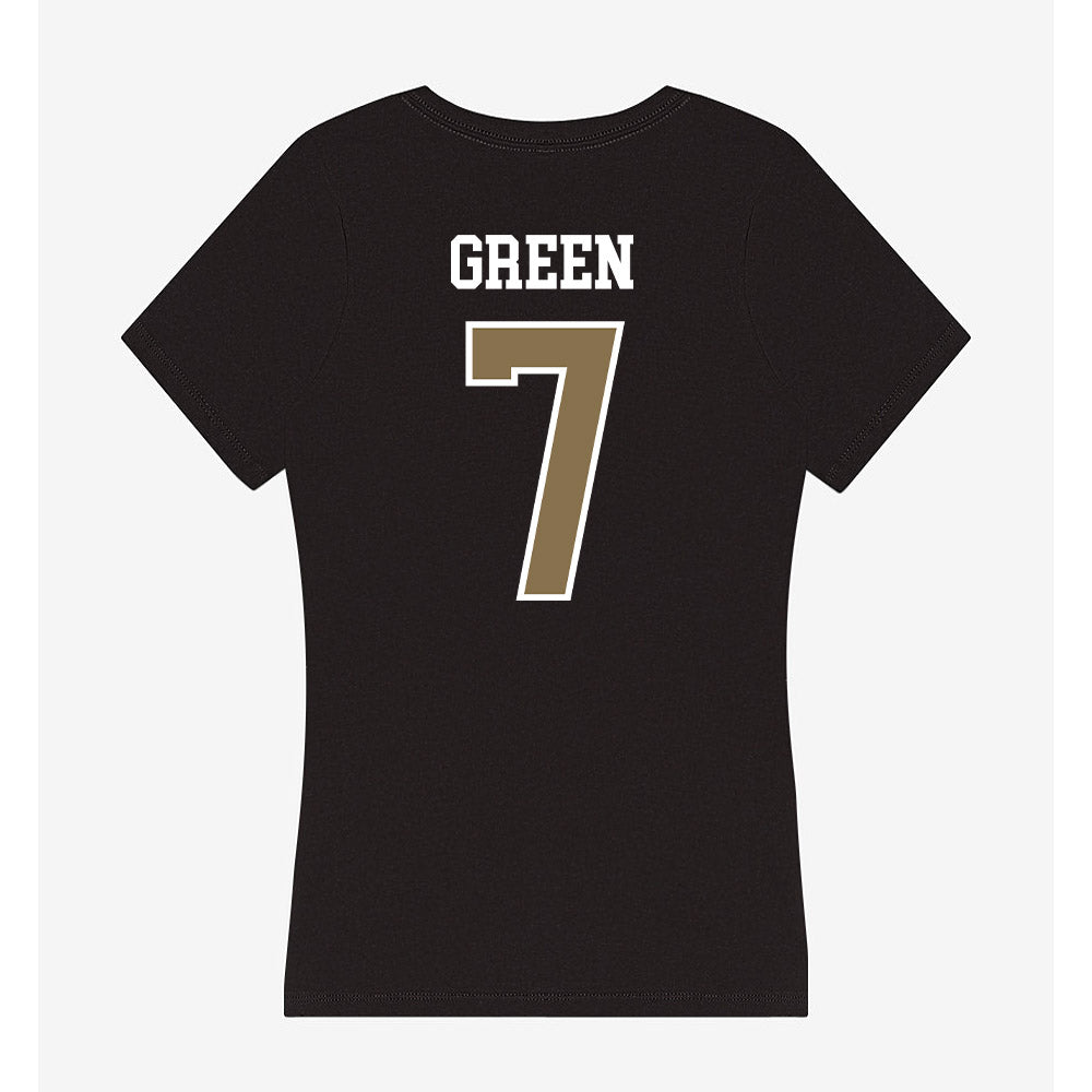 Bryant - NCAA Men's Basketball : Joseph Green - Women's V-Neck T-Shirt-1