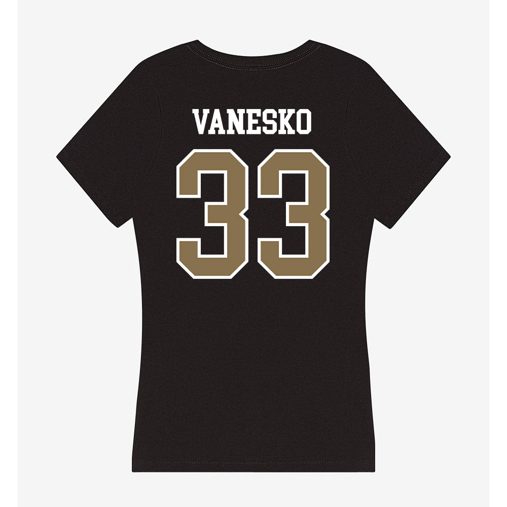 Bryant - NCAA Baseball : Jackson Vanesko - Women's V-Neck T-Shirt-1