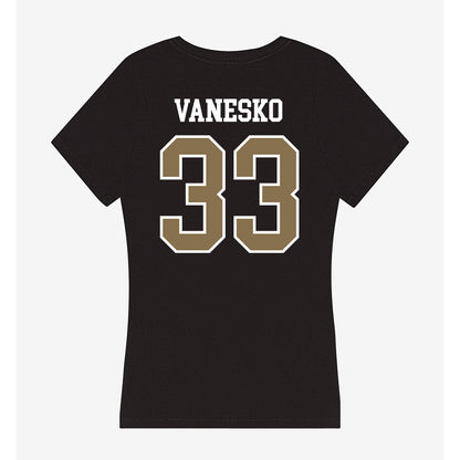 Bryant - NCAA Baseball : Jackson Vanesko - Women's V-Neck T-Shirt-1