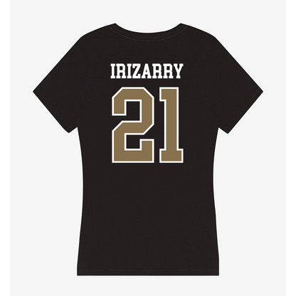 Bryant - NCAA Baseball : Carlos Irizarry - Women's V-Neck T-Shirt-1