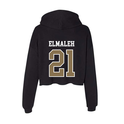 Bryant - NCAA Men's Lacrosse : Luca Elmaleh - Women's Crop Fleece Hoodie-1