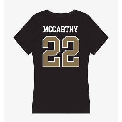 Bryant - NCAA Men's Lacrosse : Gavin McCarthy - Women's V-Neck T-Shirt-1