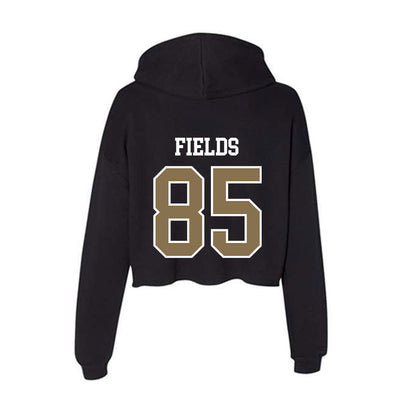 Bryant - NCAA Football : Bryson Fields - Women's Crop Fleece Hoodie-1