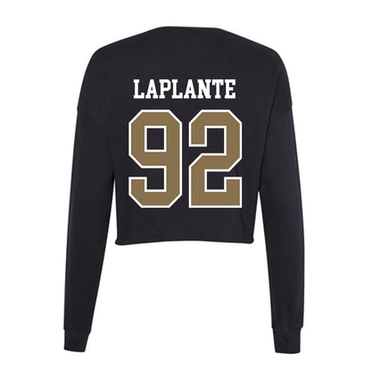 Bryant - NCAA Football : Nathan Laplante - Women's Cropped Crew Fleece-1