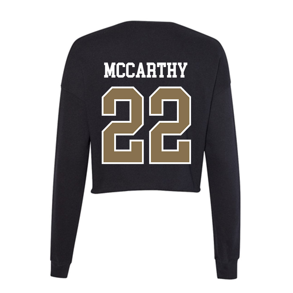 Bryant - NCAA Men's Lacrosse : Gavin McCarthy - Women's Cropped Crew Fleece-1