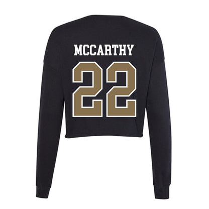 Bryant - NCAA Men's Lacrosse : Gavin McCarthy - Women's Cropped Crew Fleece-1