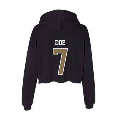 Bryant - NCAA Football : Aldrich Doe - Women's Crop Fleece Hoodie-1