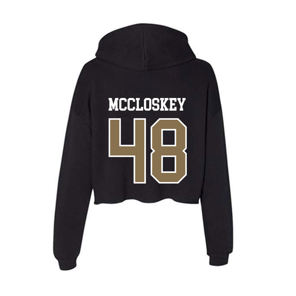 Bryant - NCAA Men's Lacrosse : Jack MCCLOSKEY - Women's Crop Fleece Hoodie-1