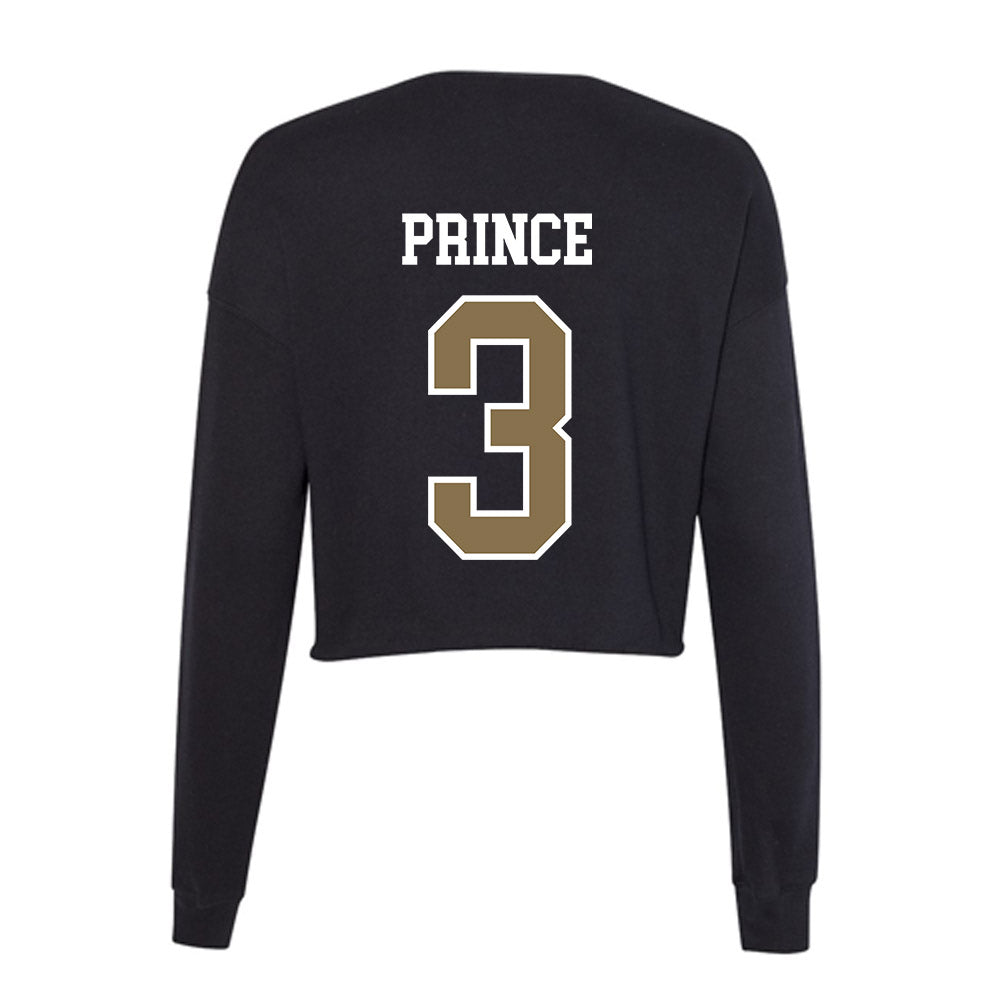 Bryant - NCAA Baseball : Dylan Prince - Women's Cropped Crew Fleece-1
