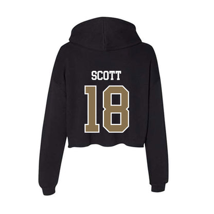 Bryant - NCAA Football : Tyler Scott - Women's Crop Fleece Hoodie-1