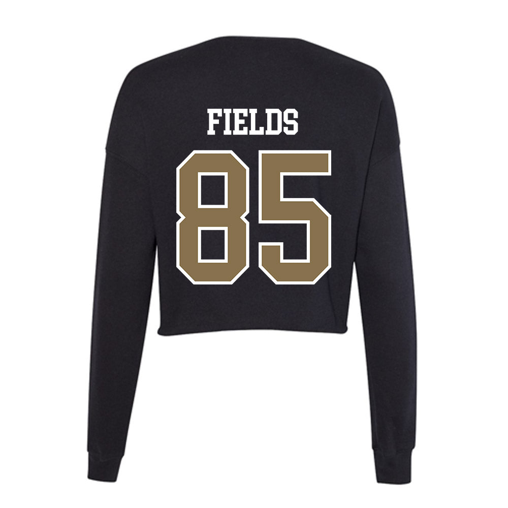 Bryant - NCAA Football : Bryson Fields - Women's Cropped Crew Fleece-1