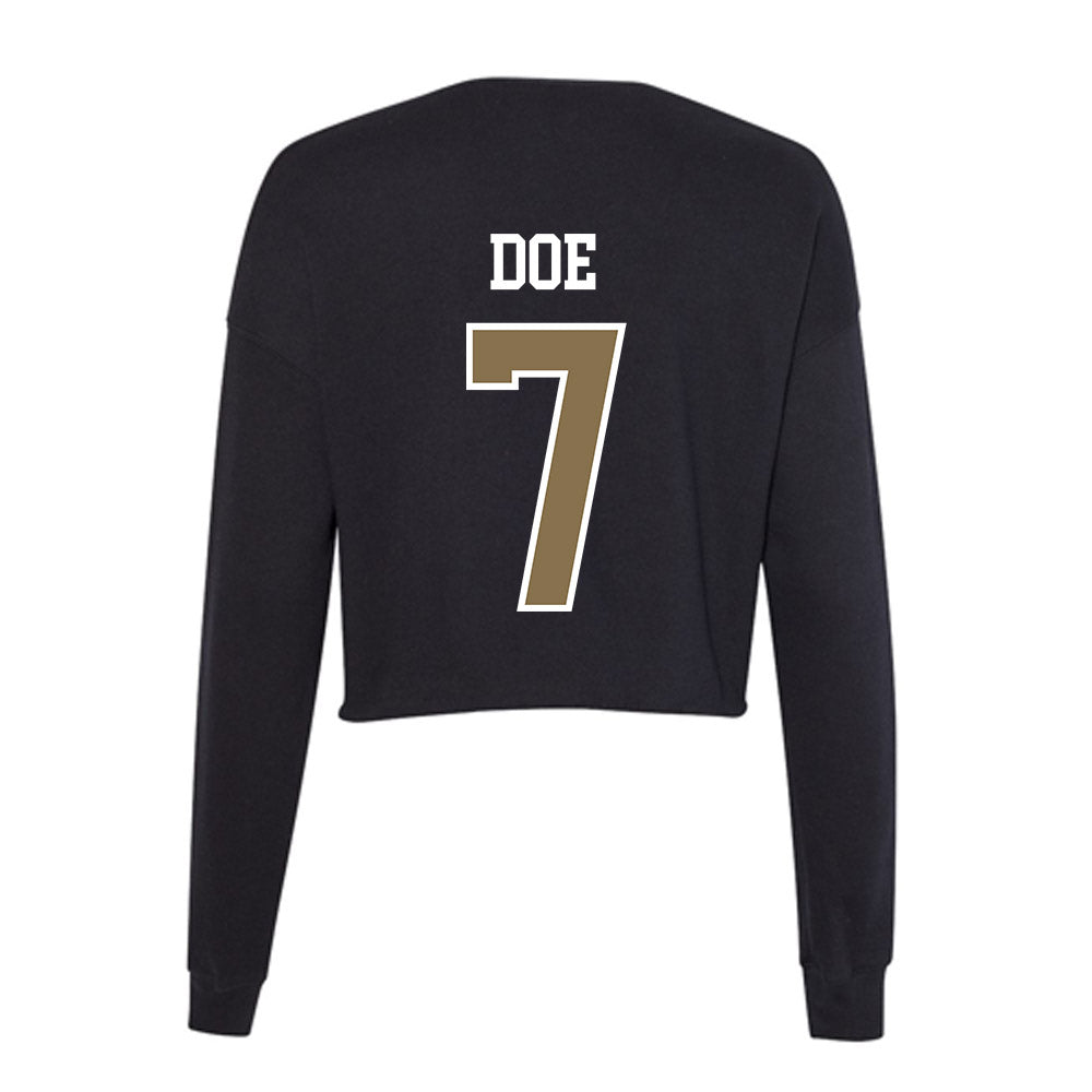 Bryant - NCAA Football : Aldrich Doe - Women's Cropped Crew Fleece-1