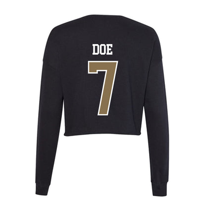 Bryant - NCAA Football : Aldrich Doe - Women's Cropped Crew Fleece-1