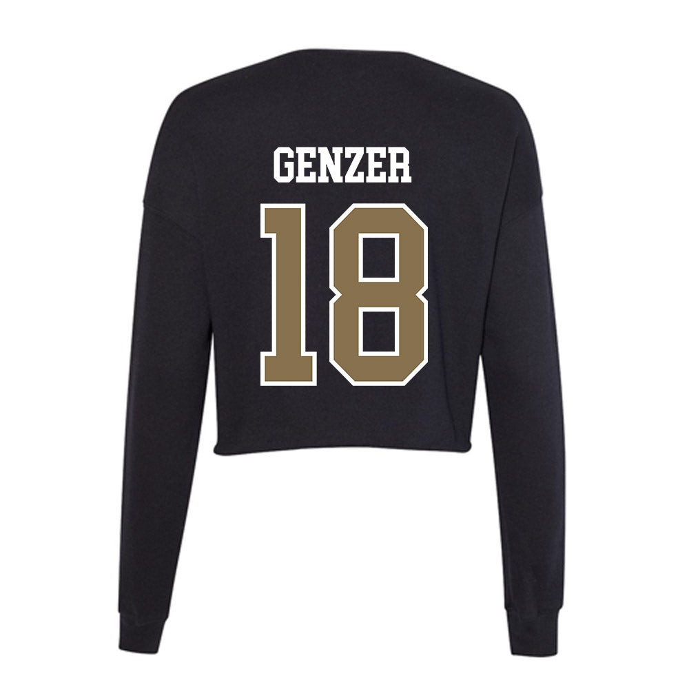 Bryant - NCAA Softball : Carley Genzer - Women's Cropped Crew Fleece-1