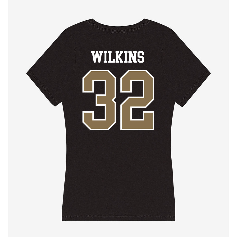 Bryant - NCAA Football : Levi Wilkins - Women's V-Neck T-Shirt-1