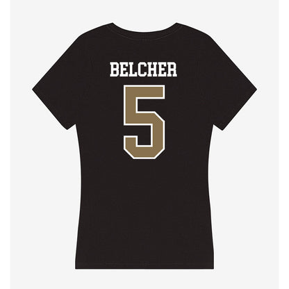 Bryant - NCAA Baseball : Michael Belcher - Women's V-Neck T-Shirt-1