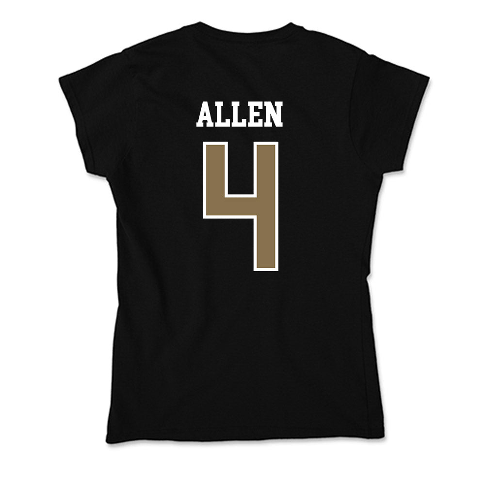 Bryant - NCAA Men's Basketball : Quincy Allen - Soft Style Women’s T-Shirt-1