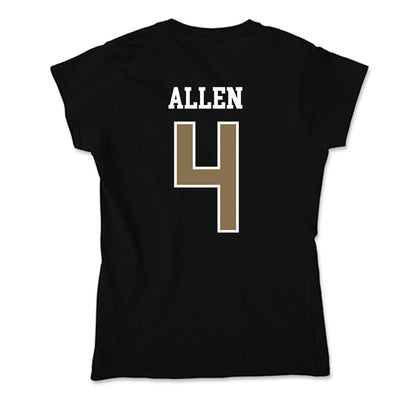 Bryant - NCAA Men's Basketball : Quincy Allen - Soft Style Women’s T-Shirt-1
