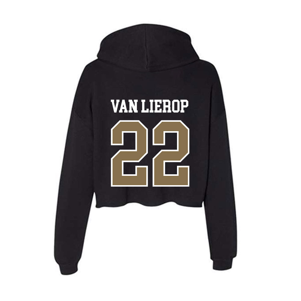 Bryant - NCAA Women's Field Hockey : Maud van Lierop - Women's Crop Fleece Hoodie-1