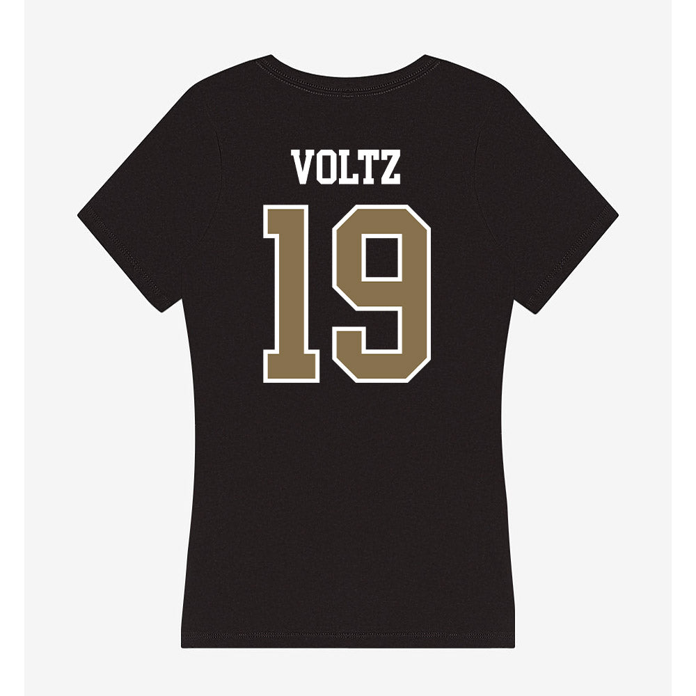 Bryant - NCAA Women's Volleyball : Maeve Voltz - Women's V-Neck T-Shirt-1