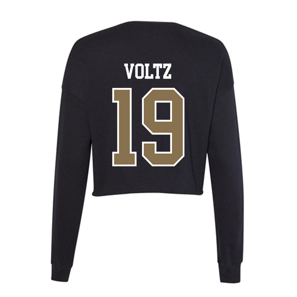 Bryant - NCAA Women's Volleyball : Maeve Voltz - Women's Cropped Crew Fleece-1