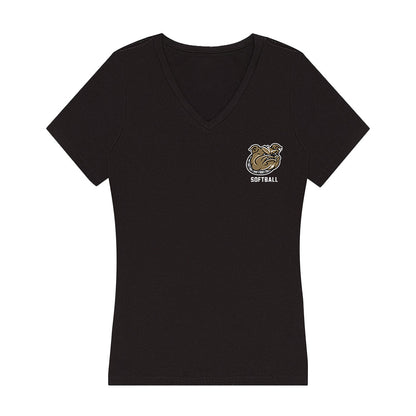 Bryant - NCAA Softball : Meaghan Houk - Women's V-Neck T-Shirt-0