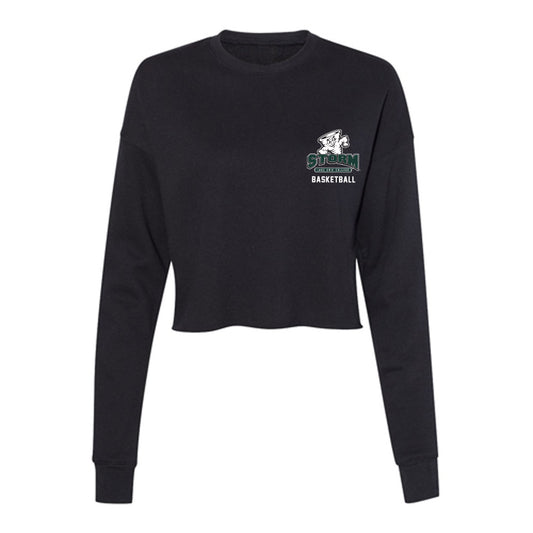 Lake Erie College - NCAA Men's Basketball : Alanas Castillo - Women's Cropped Crew Fleece-0