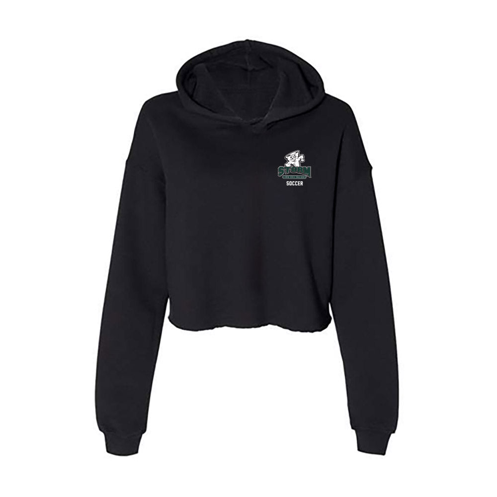 Lake Erie College - NCAA Men's Soccer : Fernando Hernandez - Women's Crop Fleece Hoodie-0