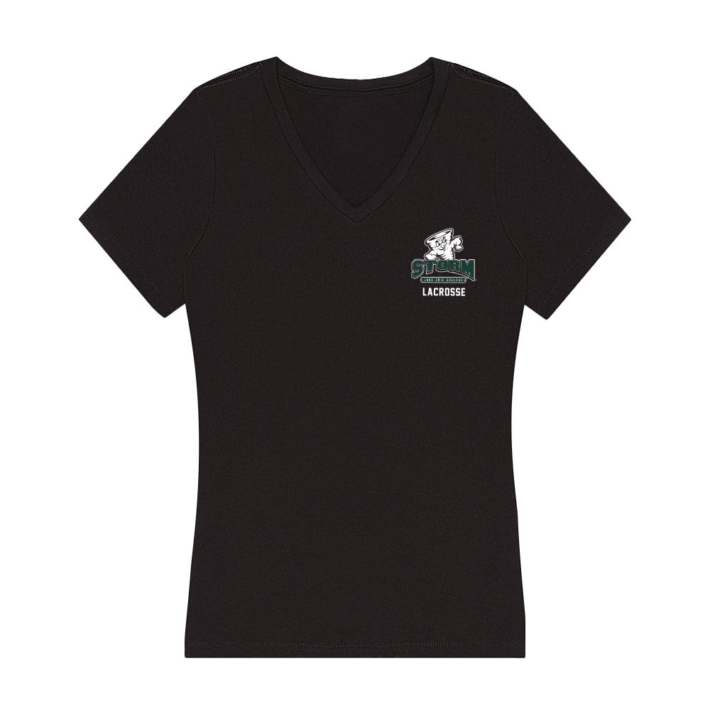 Lake Erie College - NCAA Men's Lacrosse : Gavin Conlan - Women's V-Neck T-Shirt-0