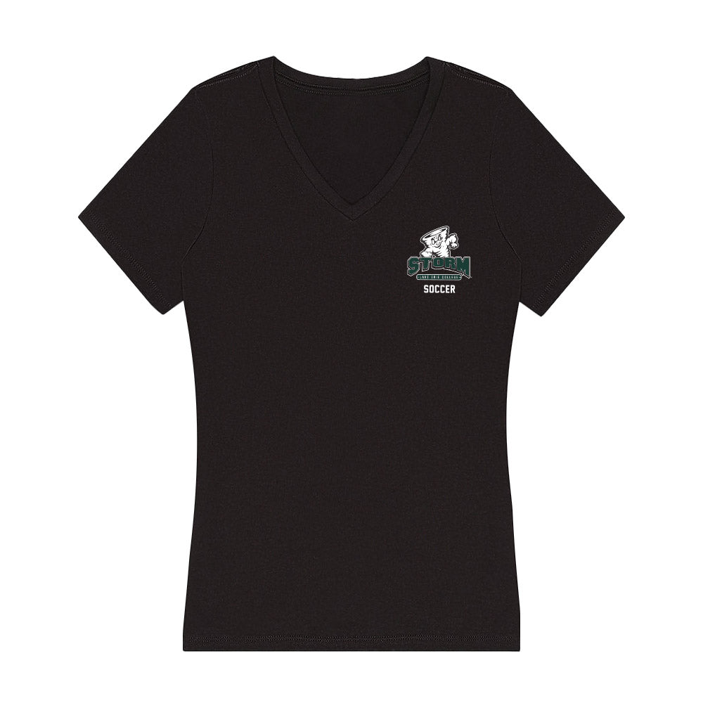Lake Erie College - NCAA Men's Soccer : Maddox Madrid - Women's V-Neck T-Shirt-0