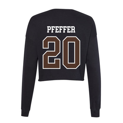 St. Bonaventure - NCAA Women's Lacrosse : Kylie Pfeffer - Women's Cropped Crew Fleece-1