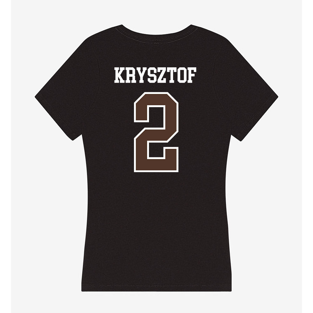 St. Bonaventure - NCAA Women's Basketball : Kaylee Krysztof - Women's V-Neck T-Shirt-1