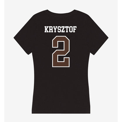 St. Bonaventure - NCAA Women's Basketball : Kaylee Krysztof - Women's V-Neck T-Shirt-1