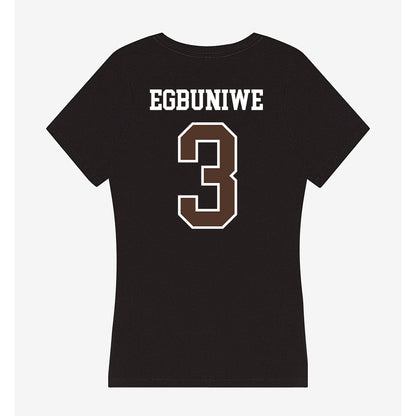 St. Bonaventure - NCAA Men's Basketball : Daniel Egbuniwe - Women's V-Neck T-Shirt-1