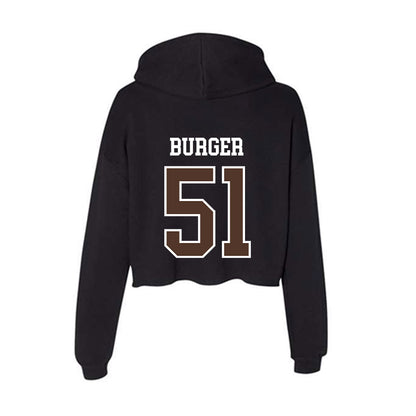 St. Bonaventure - NCAA Men's Lacrosse : Kaeden Burger - Women's Crop Fleece Hoodie-1