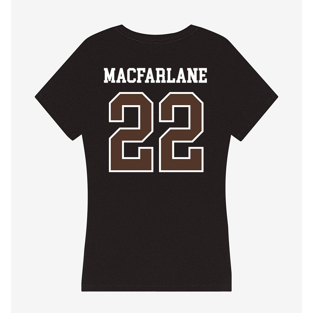 St. Bonaventure - NCAA Men's Soccer : Kyle Macfarlane - Women's V-Neck T-Shirt-1