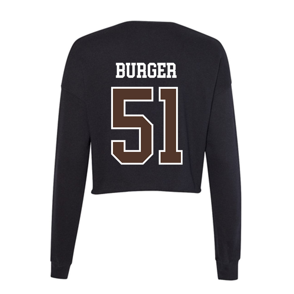 St. Bonaventure - NCAA Men's Lacrosse : Kaeden Burger - Women's Cropped Crew Fleece-1
