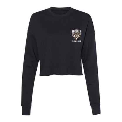 St. Bonaventure - NCAA Men's Track & Field : Ivan Heagy - Women's Cropped Crew Fleece-0