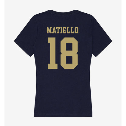 UC Davis - NCAA Men's Soccer : Rafael Matiello - Women's V-Neck T-Shirt-1